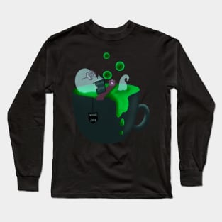 Ghost having bubbly bath for longevity Long Sleeve T-Shirt